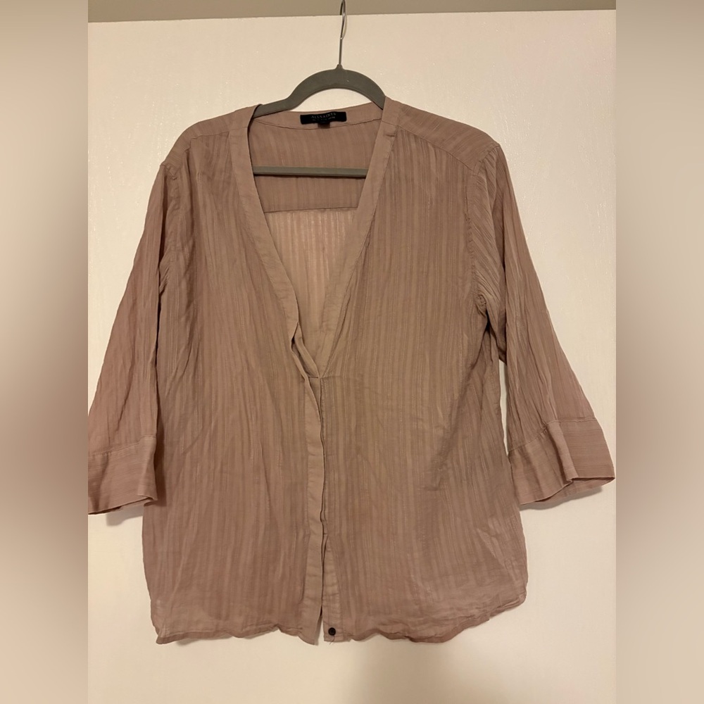 AllSaints Wairyn Shirt Size 6
